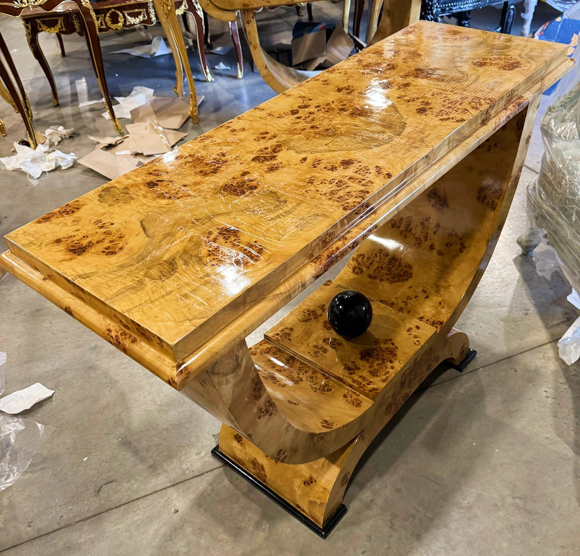 Art Deco Style Console Table Wood Furniture Home Decor