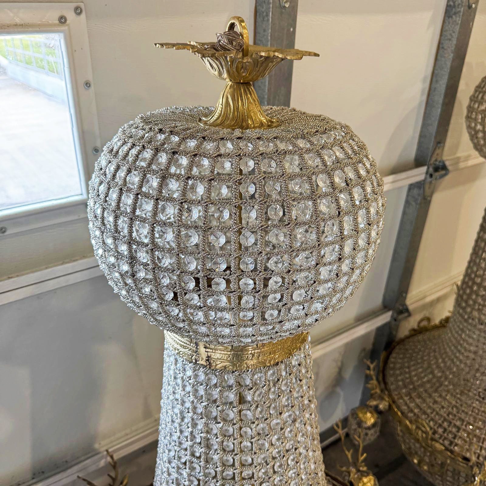 X-Large Dear Stag Chandelier *One available* Gold Details Lighting Furniture