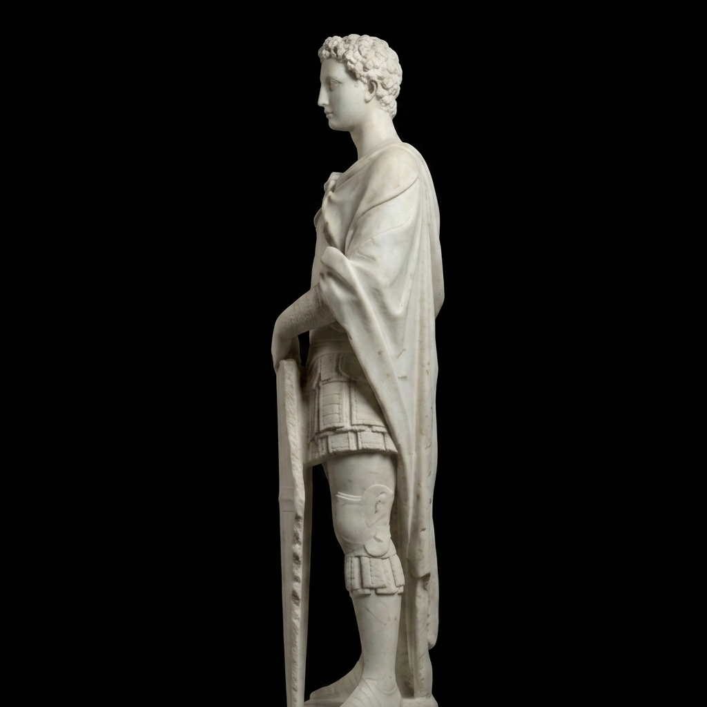 Saint George – Classical Marble Warrior Sculpture