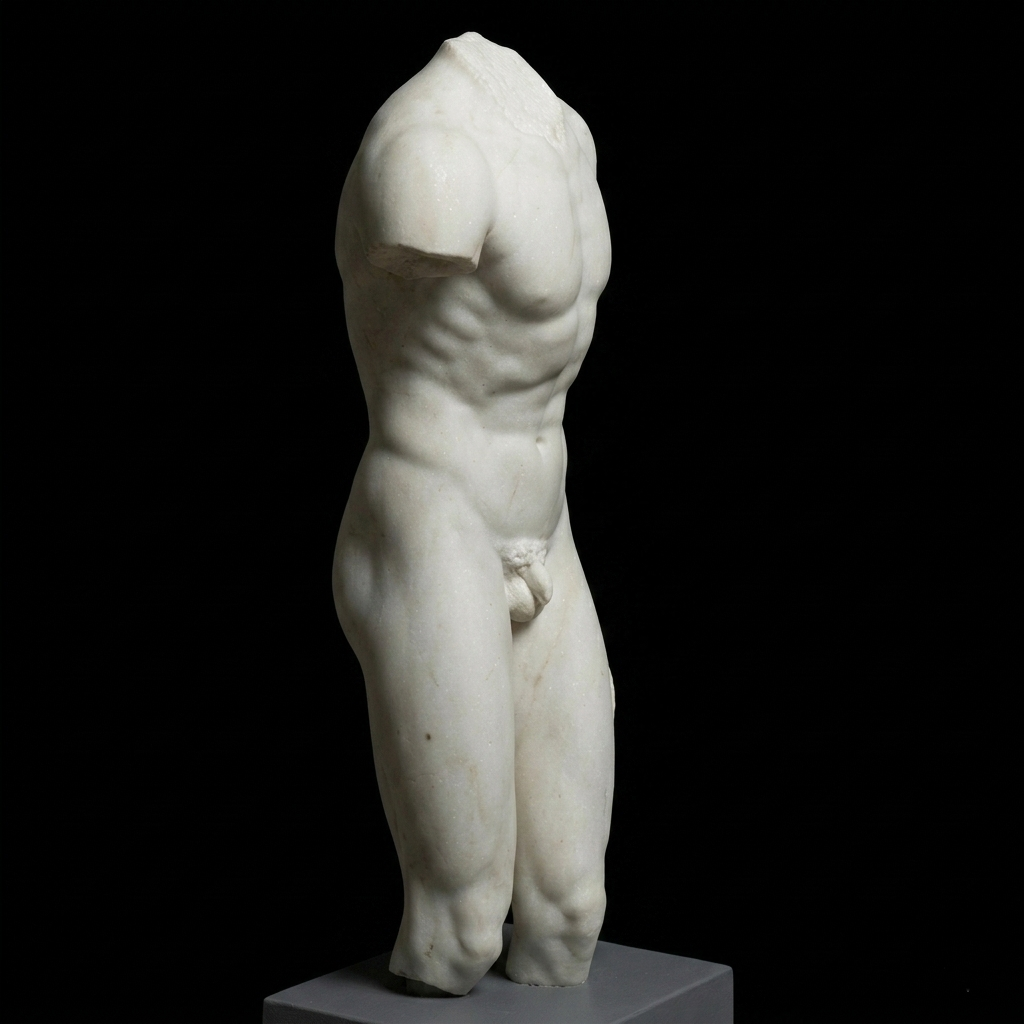 The Valentini Torso – Classical Marble Male Sculpture