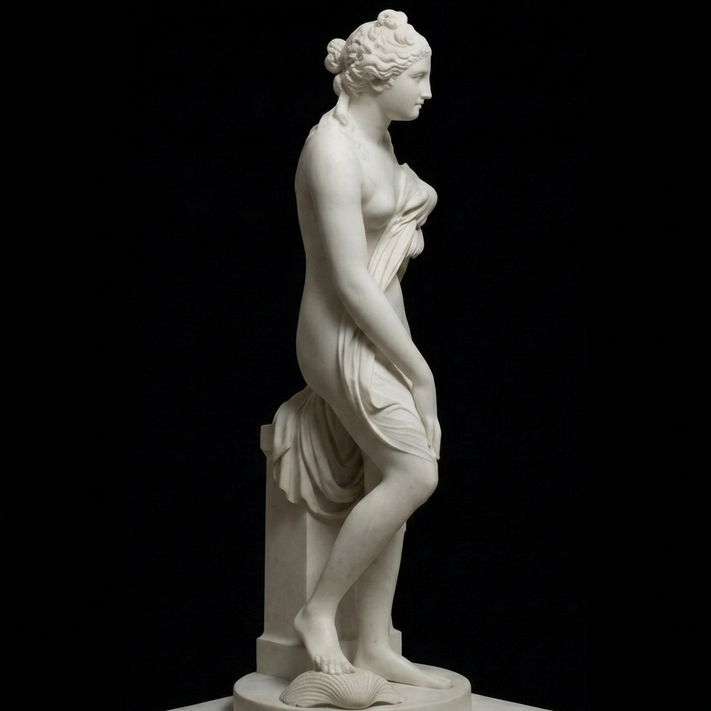 Venus Rising from the Waves – Classical Marble Sculpture