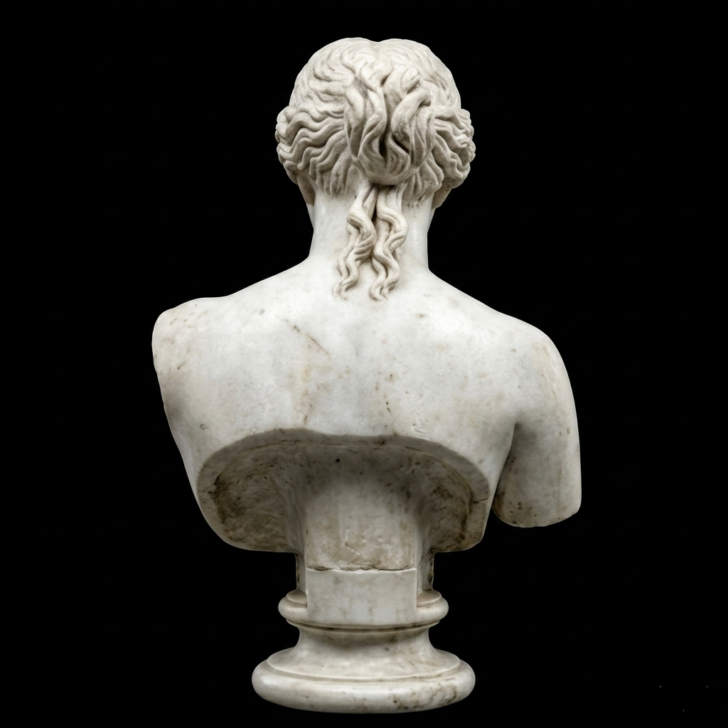 One-of-a-Kind Hand-Carved Natural Marble Bust Sculpture – Bust of Venus de Milo